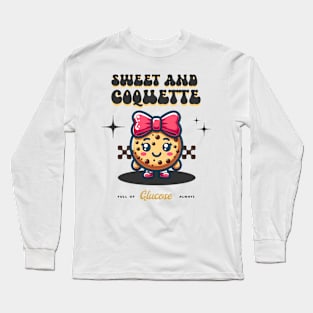 Sweet & Coquette - Cute Cookie Character Long Sleeve T-Shirt